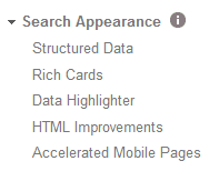 بخش Search Apearance گوگل وبمستر تولز